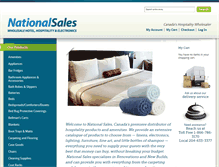 Tablet Screenshot of nationalsales.ca